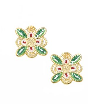 Mishky Fleur Earrings - Metallic