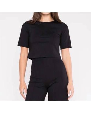 Ripley Rader Ponte Short Sleeve Top - Black