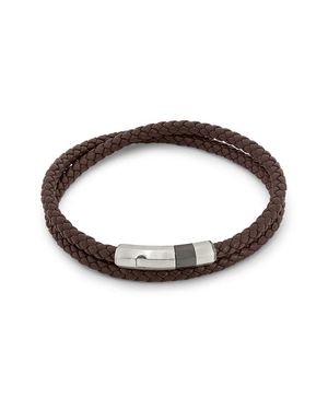 Tateossian Silver Bracelet - Brown