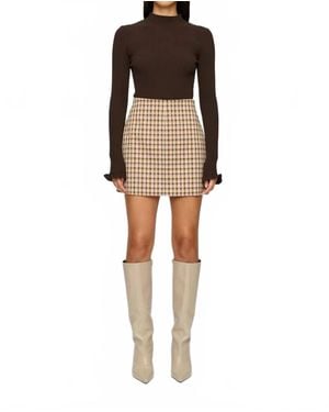 Clea Evelyn Mini Skirt - Natural