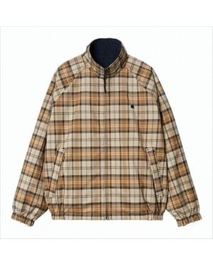 Carhartt Reversible Plaid And Fleece Jacket - Natural