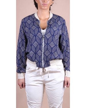 Gigi Moda Accona Bomber Jacket - Blue