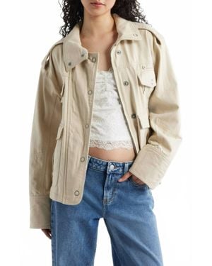 Free People Kali Washed Jacket - Blue