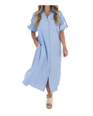 Jodifil Give Me A Reason Midi Dress - Blue