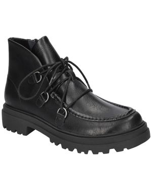 Bella Vita Xandy Boots Leather Lace Up Ankle Bootie Lion743 - Black