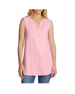Eddie Bauer Sleeveless Favorite Notch Vneck Tank Top - Pink