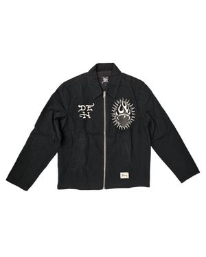 Ed Hardy Dg Skull Workwear Jacket - Black