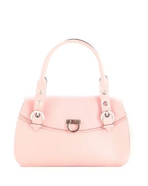 Ferragamo Sofia Satchel Laser Cut Leather - Pink