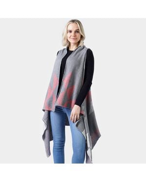 TRUEDAMES Western Pattern Knit Vest - Blue