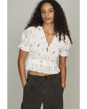Rails Fontaine 100% Cotton Blouse - White