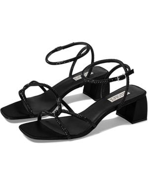 Badgley Mischka Brisa Mp7417 Sandals Block Heel Zogg3497 - Black