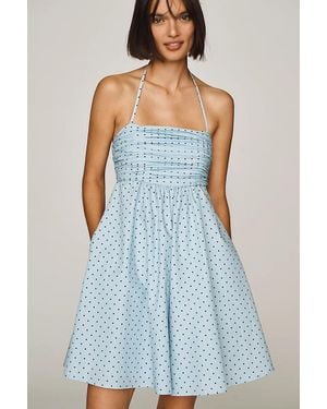 Hutch Babydoll Halter Romper - Blue