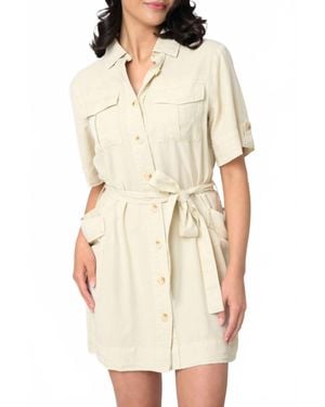 Sanctuary Fluid Surplus Dress - Natural