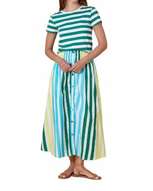 Olivia by Livro Marine Stripe Top - Blue