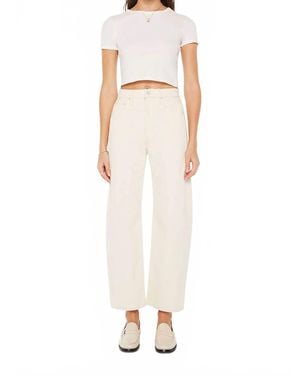 Mother Half Pipe Ankle Jean - White