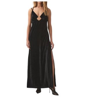 Aje. Moonbow Velvet Maxi Dress - Black