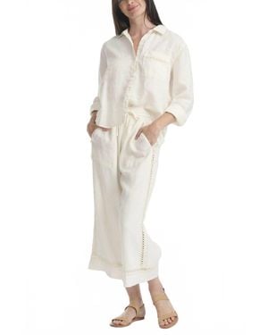 Splendid Stella Linen Pant - White
