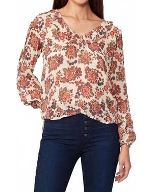 PAIGE Serene Silk Blouse - Blue