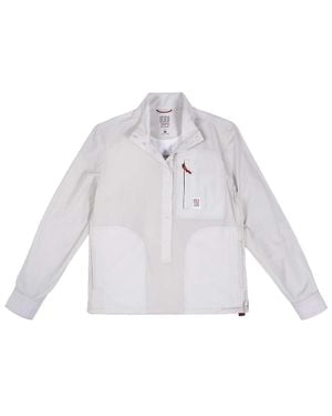 Topo Tech Popover Shirt - White