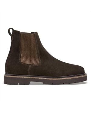 Birkenstock Highwood Slip On Suede Leather Boot - Brown