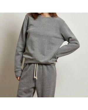 PERFECTWHITETEE Core Fleece Long Sleeve Sweatshirt - Gray