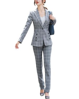 Bossy Chic 2Pc Blazer & Pant Set - Blue
