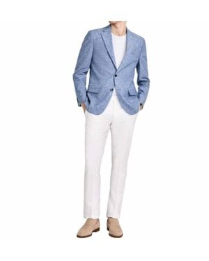 Tommy Hilfiger Modern Fit Sport Coat Blazer - Blue