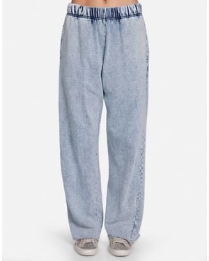 Michael Lauren Mabel Wide-Leg Pant - Blue