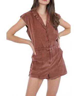 Sadie & Sage Get Like This Romper - Red