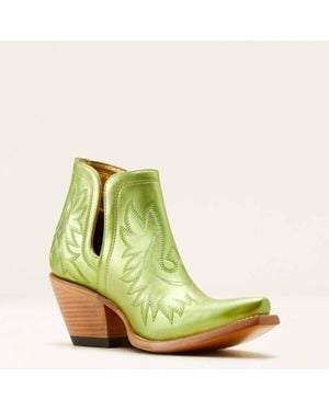 Ariat All Leather Dixon X Toe Western Bootie - Green