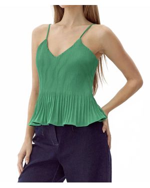Adelyn Rae Nayla Pleated Cami Top - Green