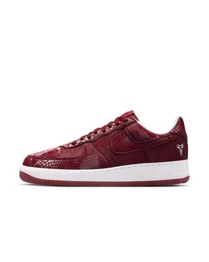 Nike Kobe Air Force 1 Low Shoes - Red