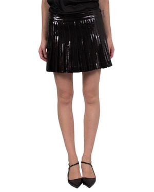 P.A.R.O.S.H. Crepe Mini Skirt - Black