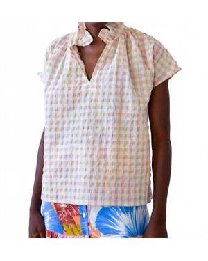 Never A Wallflower Vicki Short Sleeve Top - Multicolor