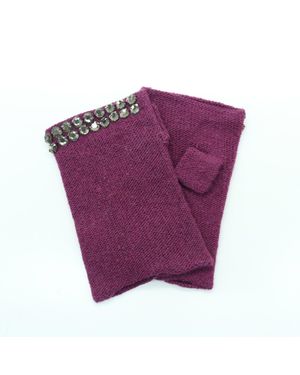 Portolano Cashmere Fingerless - Purple