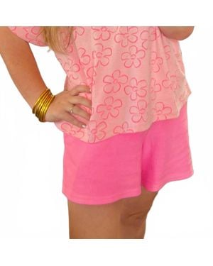 Jess Lea Abby Drawstring Shorts - Pink