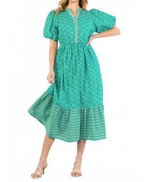 Thml Patterned Maxi Dress - Green