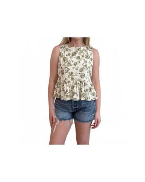 Allie Rose Blossom Tank Top - Black