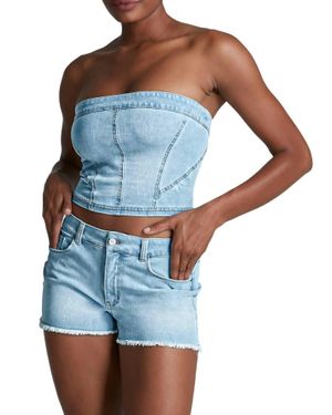 Commando Do It All Denim Tube Top - Blue