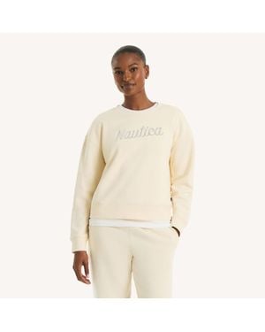 Nautica Logo Crewneck Sweatshirt - Natural