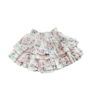 Summer Loving Girl's Feelin Rosey Skirt - Metallic