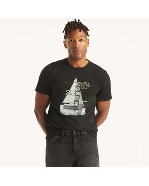 Nautica Sailing Team 83 Graphic T-Shirt - Black