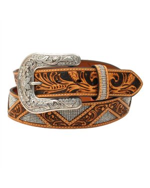 3D Belt Company Zag Stone Belt - Brown