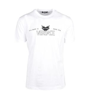 Versace Cotton T-Shirt - White