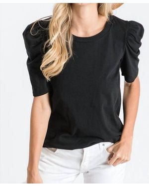 7Th Ray Puff Short Sleeve Top - Black