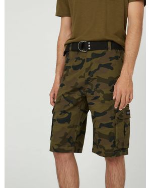 Guess Karl Camo Cargo Shorts - Green