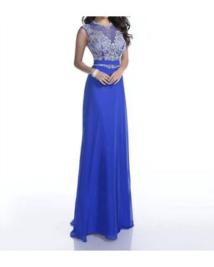 Karishma Creations Sleeveless Maxi Sheath Dress - Blue