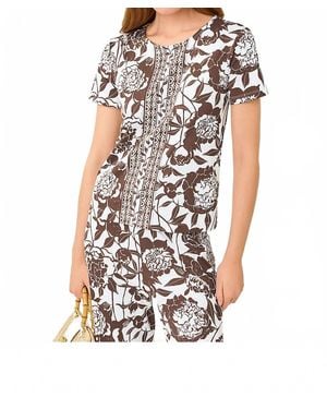 Lilly Pulitzer Upf 50+ Demia Chillylilly Top - White