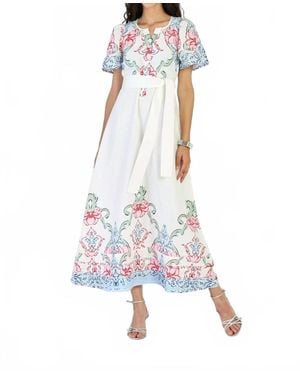 Beyond By Vera Suzi Midi Dress - White