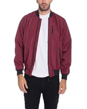TRUEDAMES Light Weight Windbreaker Jacket - Red